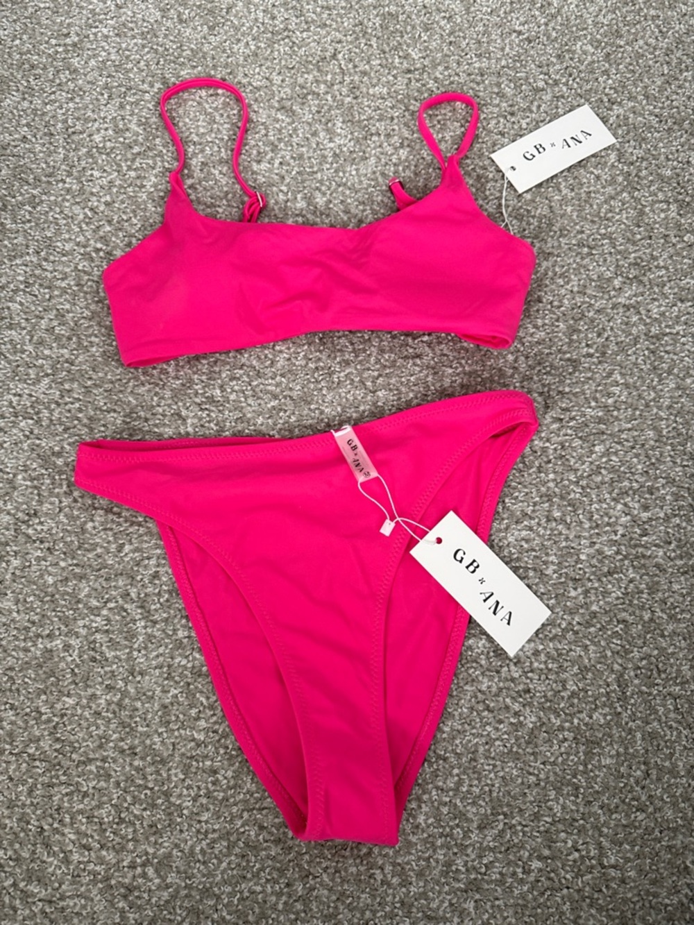 GB x ANA Hot Pink Women's Two-Piece Bikini Set